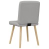 Chaises à manger lot de 6 gris nuage tissu 