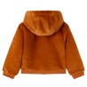 Veste à capuche pour enfants cognac 140 