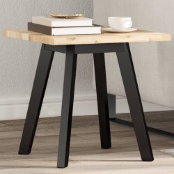 Dessus de table carré 40x40x2 cm bois massif d'acacia 