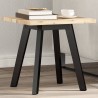 Dessus de table carré 40x40x2 cm bois massif d'acacia 