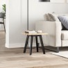 Dessus de table carré 40x40x2 cm bois massif d'acacia 
