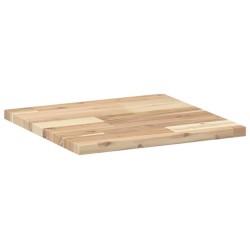 Dessus de table carré 40x40x2 cm bois massif d'acacia 