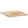 Dessus de table carré 40x40x2 cm bois massif d'acacia 