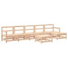 Salon de jardin 7 pcs Bois de pin massif 
