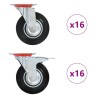 32 pcs Roulettes pivotantes 125 mm 