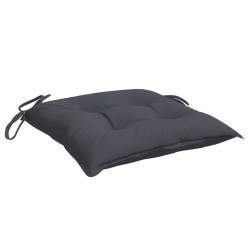Coussins de chaise lot de 4 anthracite 40x40x7 cm tissu oxford 
