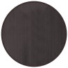 Tapis rond marron foncé 80 cm bambou 