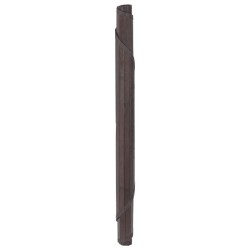 Tapis rond marron foncé 80 cm bambou 