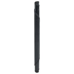 Tapis rond noir 80 cm bambou 