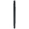 Tapis rond noir 80 cm bambou 