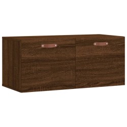 Armoire murale chêne marron 80x36,5x35 cm bois d'ingénierie 
