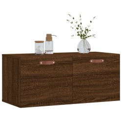 Armoire murale chêne marron 80x36,5x35 cm bois d'ingénierie 