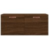 Armoire murale chêne marron 80x36,5x35 cm bois d'ingénierie 