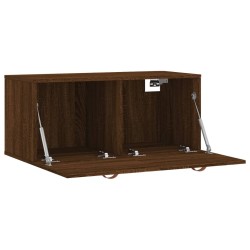 Armoire murale chêne marron 80x36,5x35 cm bois d'ingénierie 