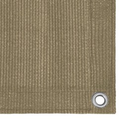 Écran de balcon Taupe 120x500 cm PEHD 