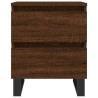 Tables de chevet 2 pcs chêne marron 40x35x50 cm bois ingénierie 