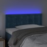 Tête de lit à LED Bleu foncé 90x5x78/88 cm Velours 