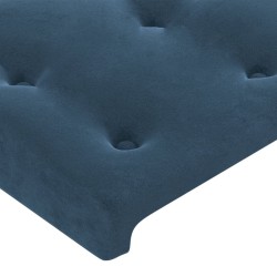 Tête de lit à LED Bleu foncé 90x5x78/88 cm Velours 