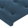 Tête de lit à LED Bleu foncé 90x5x78/88 cm Velours 