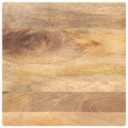 Dessus de table 60x60x2,5 cm carré bois massif manguier 