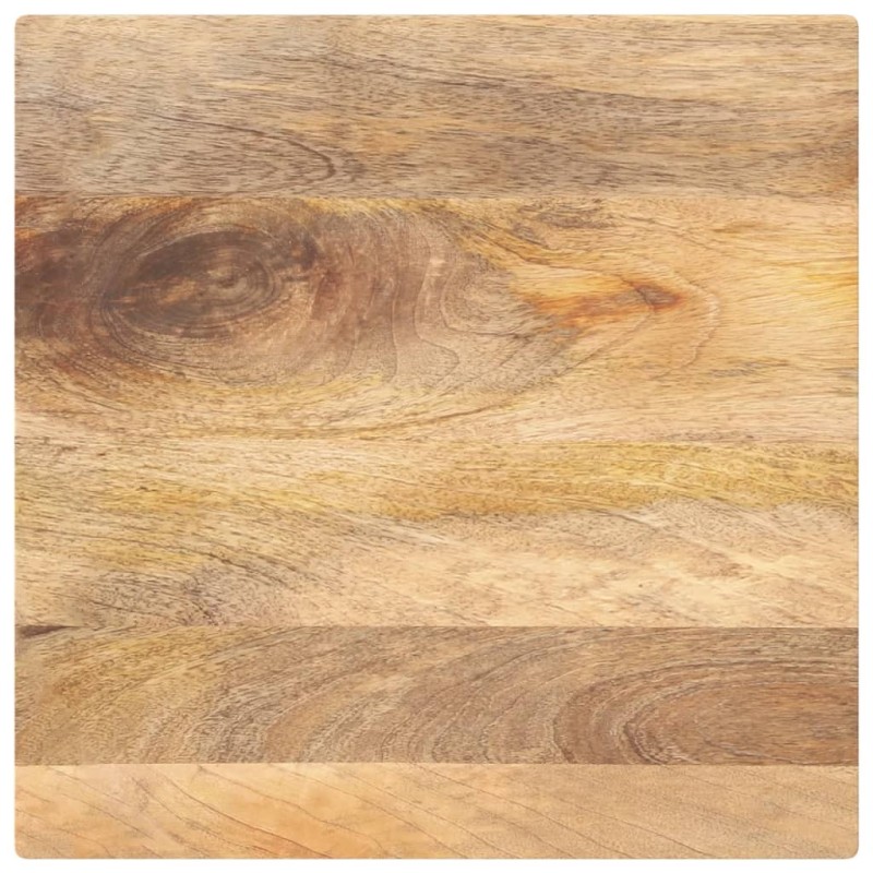 Dessus de table 60x60x2,5 cm carré bois massif manguier 