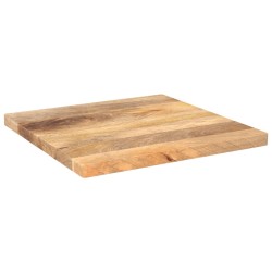 Dessus de table 60x60x2,5 cm carré bois massif manguier 
