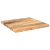 Dessus de table 60x60x2,5 cm carré bois massif manguier 