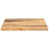 Dessus de table 60x60x2,5 cm carré bois massif manguier 