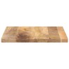 Dessus de table 60x60x2,5 cm carré bois massif manguier 