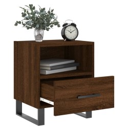 Tables de chevet 2 pcs chêne marron 40x35x47,5 cm 