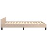 Cadre de lit sans matelas cappuccino 120x190 cm similicuir 