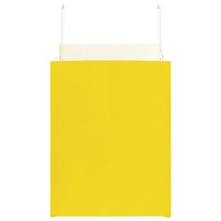 Sacs en papier 250 pcs avec poignées jaune 32x22x28 cm 