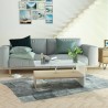 Table basse Bois d'ingénierie 90x59x42 cm Chêne et blanc 
