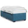 Cadre de lit sans matelas bleu 80x200 cm velours 