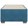 Cadre de lit sans matelas bleu 80x200 cm velours 