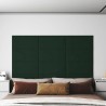 Panneaux muraux 12 pcs Vert foncé 60x30 cm Velours 2,16 m² 