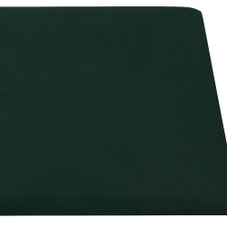 Panneaux muraux 12 pcs Vert foncé 60x30 cm Velours 2,16 m² 