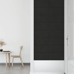 Panneaux muraux 12 pcs Noir 60x30 cm Velours 2,16 m² 