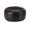 Pouf 60 x 30 cm Noir Cuir véritable de chèvre 