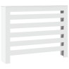Cache-radiateur blanc 104x20x82 cm bois d'ingénierie 