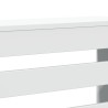 Cache-radiateur blanc 104x20x82 cm bois d'ingénierie 