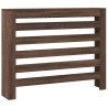 Cache-radiateur chêne marron 104x20x82 cm bois d'ingénierie 