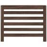 Cache-radiateur chêne marron 104x20x82 cm bois d'ingénierie 