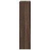 Cache-radiateur chêne marron 104x20x82 cm bois d'ingénierie 