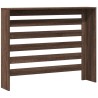 Cache-radiateur chêne marron 104x20x82 cm bois d'ingénierie 