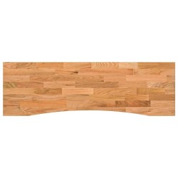 Dessus de bureau marron clair bois chêne massif rectangulaire 