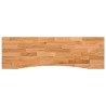Dessus de bureau marron clair bois chêne massif rectangulaire 