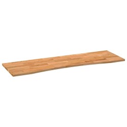 Dessus de bureau marron clair bois chêne massif rectangulaire 