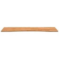 Dessus de bureau marron clair bois chêne massif rectangulaire 