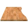 Dessus de bureau marron clair bois chêne massif rectangulaire 